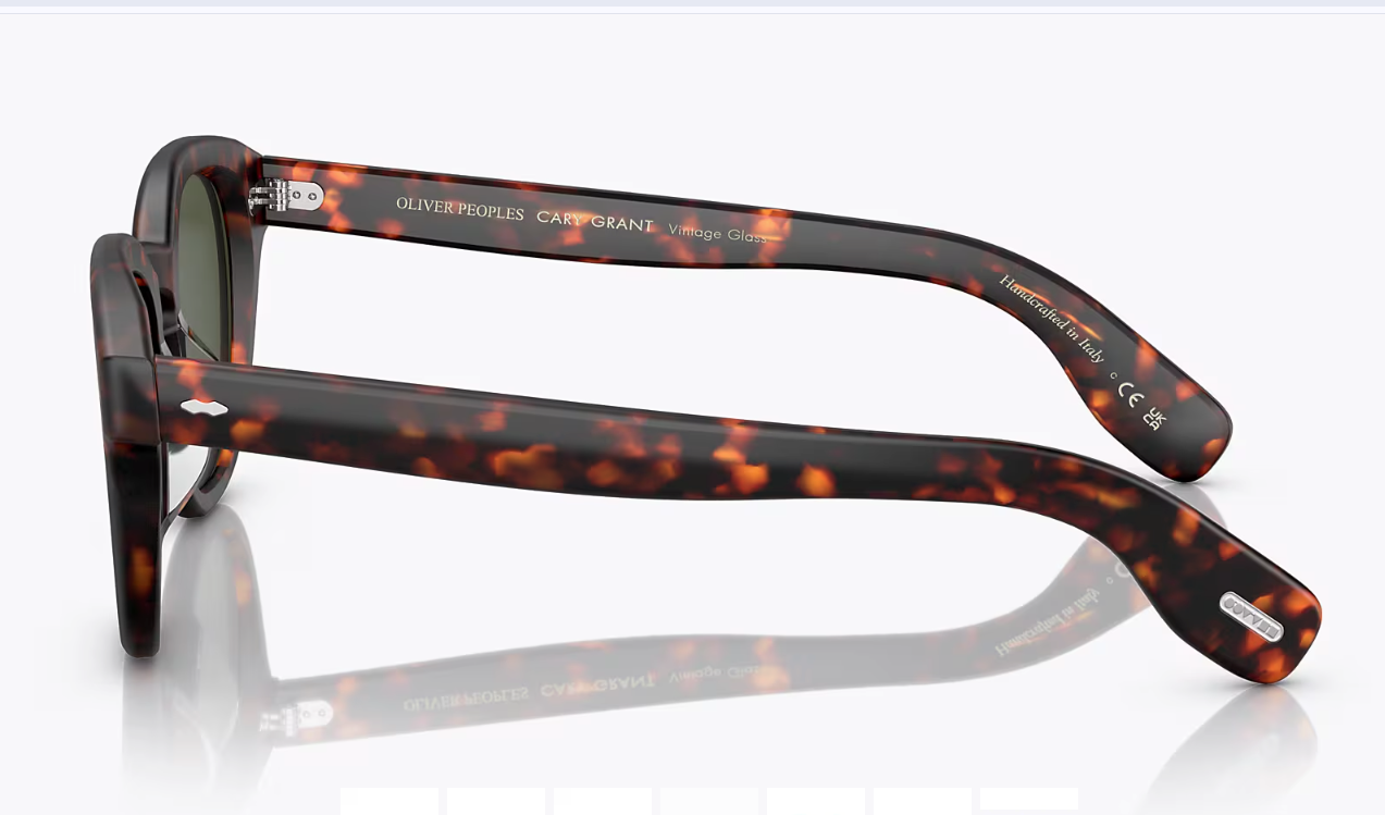 Pre-owned Oliver Peoples Cary Grant Sun 48mm Sable Tortoise Msrp$542 Chris Hemsworth's Fav In Gray