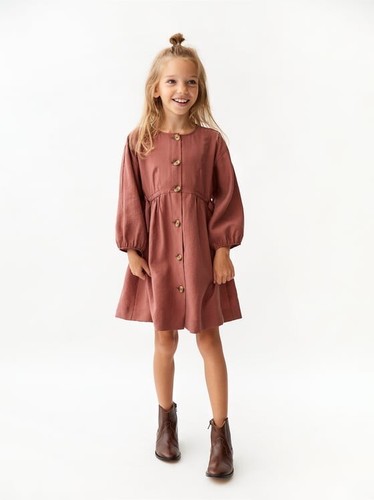 как выглядит Zara AW18 Kid Girls Buttoned Shirt Dress 6173/572 Size 9,11-12,13-14 NWT фото