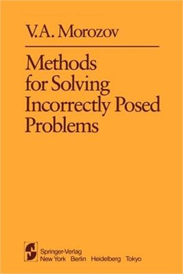 Methods for Solving Incorrectly Posed Problems (Paperback or Softback)