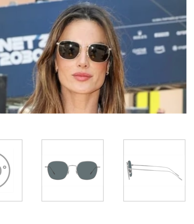 Pre-owned Oliver Peoples Ades Titanium Sun 50mm In True Brown Msrp$619 Aubrey Plaza's Fav