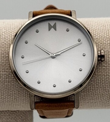MVMT Dot Nomad 28000071-D Beige Gold With Tan Leather Band - 36MM