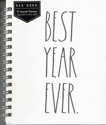 RAE DUNN 2022 BEST YEAR EVER 17-Month Planner Calendar 2022