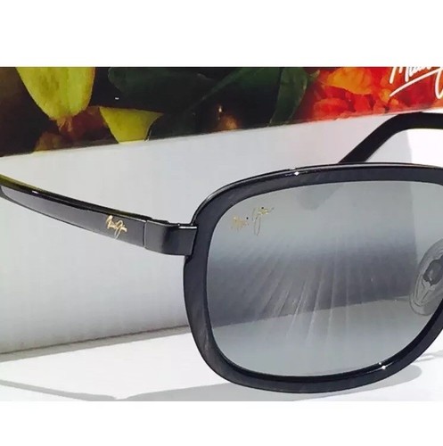 NEW* Maui Jim WANDERER Black w Grey Gradient Lens Sunglass 289-02 $329