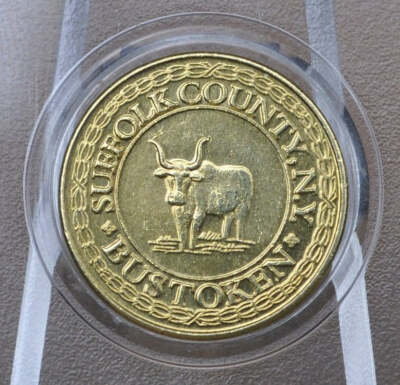 Suffolk County Transit Tokens - Long Island Transport Tokens - NY Bus / Toll Tok