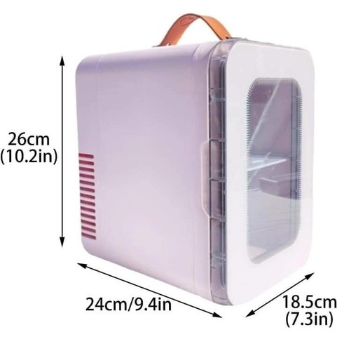 Glaceglow portable make-up fridge, mini fridge, skin care/cosmetic fridge, black