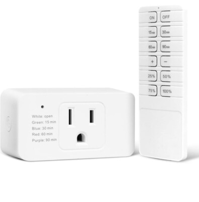 Plug in Dimmer Switch for Lamp with Timer, Remote Control Indoor Dimmer Switch O