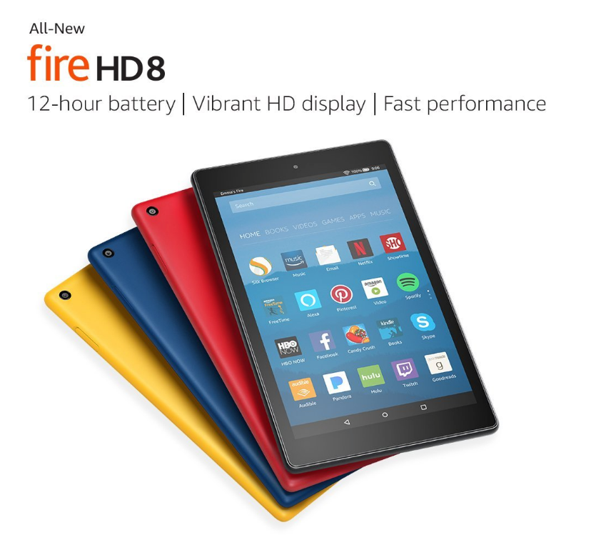 brand new kindle fire hd 8 tablet