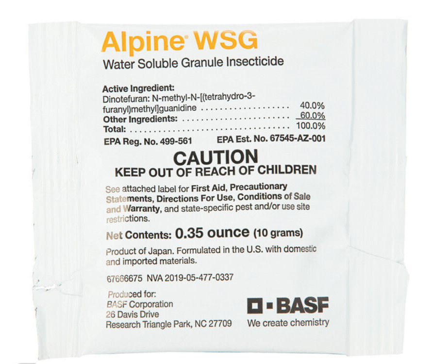 10 Gram Packet Alpine WSG Water Soluble Granule Insecticide Kill Ant roach etc