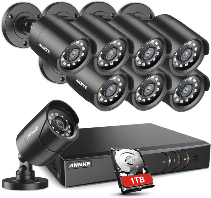 8 Channel 1080p Lite Wired Dvr And 8x 1080p Hd