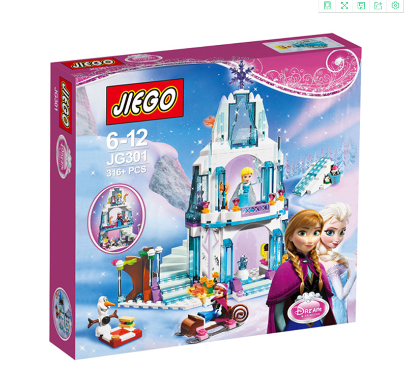 NEU Die Eiskönigin Princess Elsa Anna Olaf Eispalast Spielset Bauklötze DE