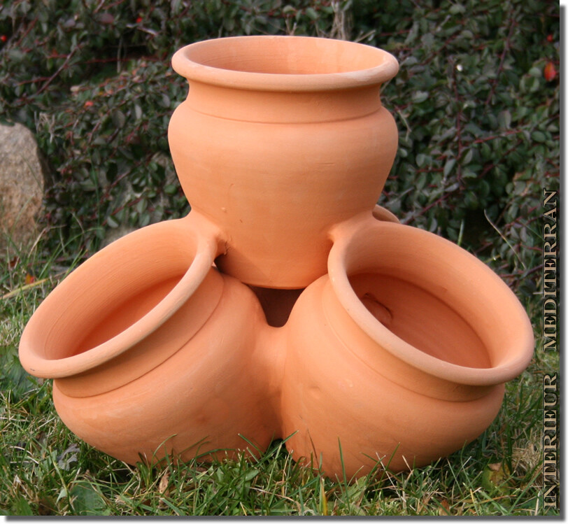 Krutertopf Amphore Pflanzkbel Pflanztopf mit/ohne Stnder Portugal  TERRACOTTA | eBay.de