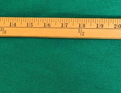 Vtg 70s 80s  Robe Velour Fabric Solid Dark Green 3 Yds X 60'' Poly
