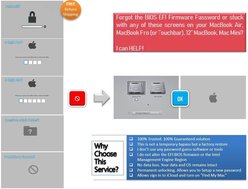 Macbook Efi Bios Firmware Password Lock Removal And Unlock