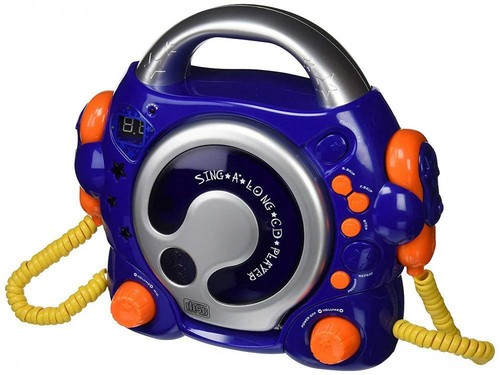 Immagine Bigben Interactive CD47BL KIDS Lettore CD con 2 Microfoni, Azzurro Immagine Bigben Interactive CD47BL KIDS Lettore CD con 2 Microfoni, Azzurro
