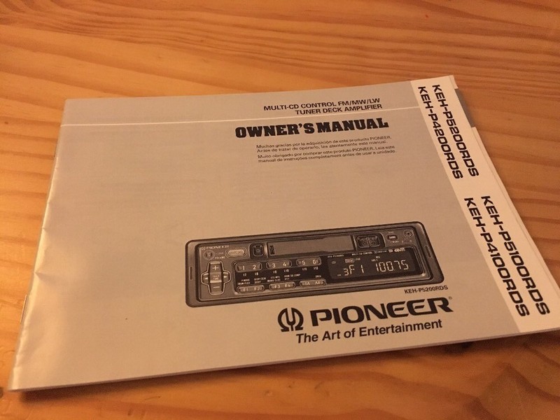 Pioneer Keh P5200 P4200 P5100 P4100 Autoradio Notice Utilisation Mode D' Emploi 