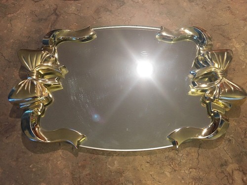 Charming Bows Home Interior Vintage Table Vanity Mirror