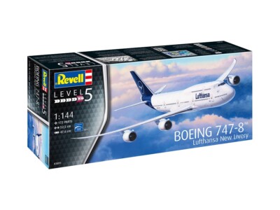 航空機・ヘリコプター Revell Boeing 747-400 Lufthansa Revell 03891 - 1/144 Boeing 747-8 Lufthansa 