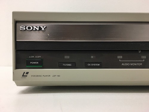 SONY LASERMAX LASERVISION VIDEODISC PLAYER MODEL LDP-180 *** READ ***