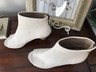 Marséll Neo White Woven Leather Peeptoe Ankle Boots Booties Size 39 EUR *EUC*