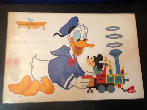 Vtg Disney Hedwin Table/Place Mats 17x11 Mary Poppins Pinocchio Donald Mickey