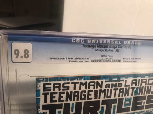 TEENAGE MUTANT NINJA TURTLES #3 ==> CGC 9.8 MIRAGE STUDIOS 1985 EASTMAN & LAIRD