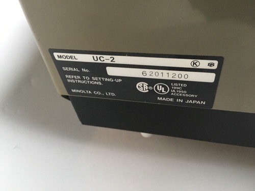 Minolta UC-2 Motorized Carrier Microfilm Reader Microfiche