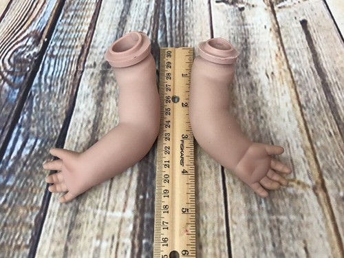 Vintage Rubber Vinyl Large Chubby Baby Doll Arms (4 3/4”) & Legs (6”) Set Parts