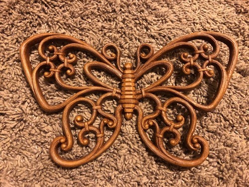Homco Syroco Inc Set of 3 Butterflies Vintage Wall Hanging Home Decoration