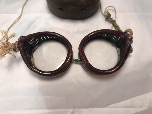 Antique Willson Safety Glasses Goggles Vtg Retro STEAMPUNK Spectacles 1920s USA