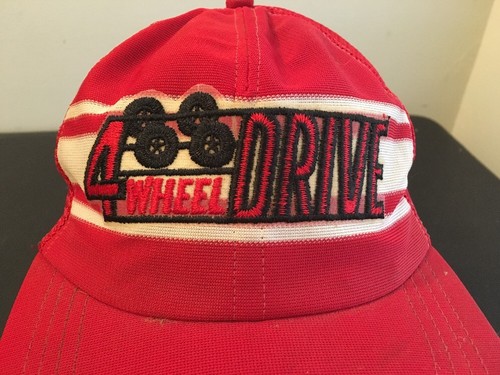 Vintage Hat Trucker SnapBack Mesh 4 Wheel Drive 4x4 Dunes Mud Run Truck