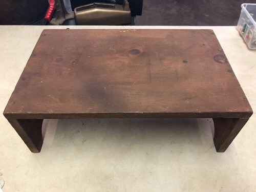 Vintage Wooden Step Stool 18”x11”x6”