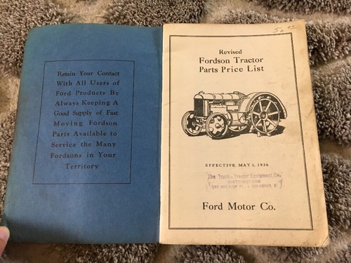 Fordson Antique Tractor Manual John Deere D Oliver Farmall Hart Parr Case Rumely