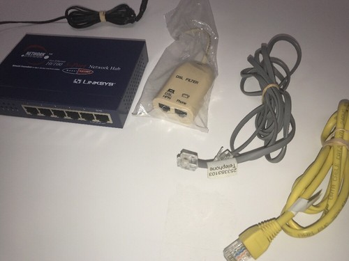 Linksys NH1005 Version 2.2 Fast Ethernet 10/100 5-Port Network Hub & Accessories