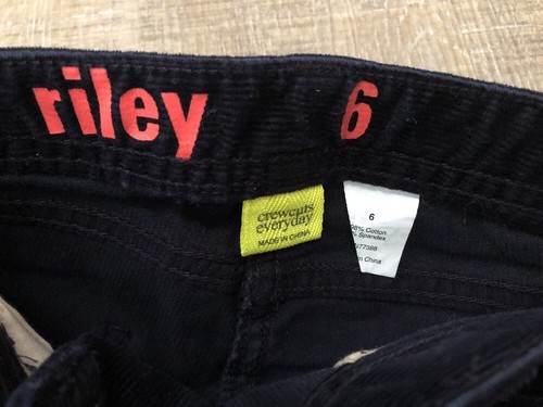 Girls 6 Crewcuts J Crew Riley Corduroy Pants Dark Blue Excellent Navy