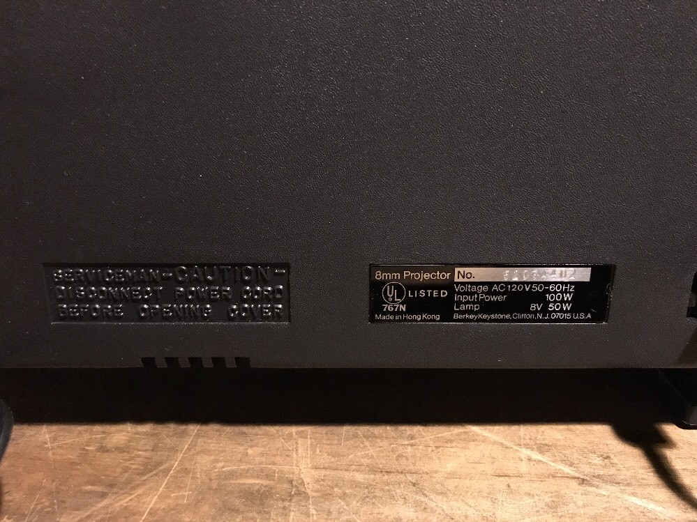 BerkeyKeystone 1550Z Dual 8 Movie Projector w/Zoom Lens