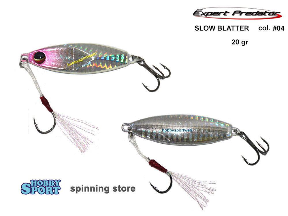 SLOW BLATTER CAST OVAL 20 GR COL 04 PINK SILVER 55 MM METAL JIG SLOW PITCH 69246