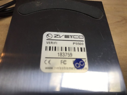 Zvetco Verifi P5500 Fingerprint/card Scanners. Sl