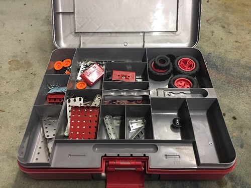 Motorized Remote Control Erector- Unknown If Complete. Sold As Is. Untested.