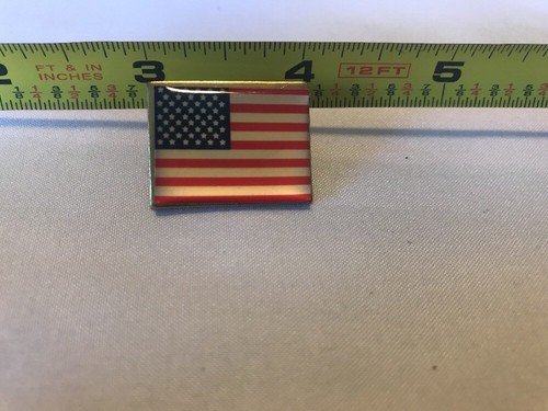 Vintage Collectible Hat Lapel Tie Pin: American Flag Classic Design Nice Quality
