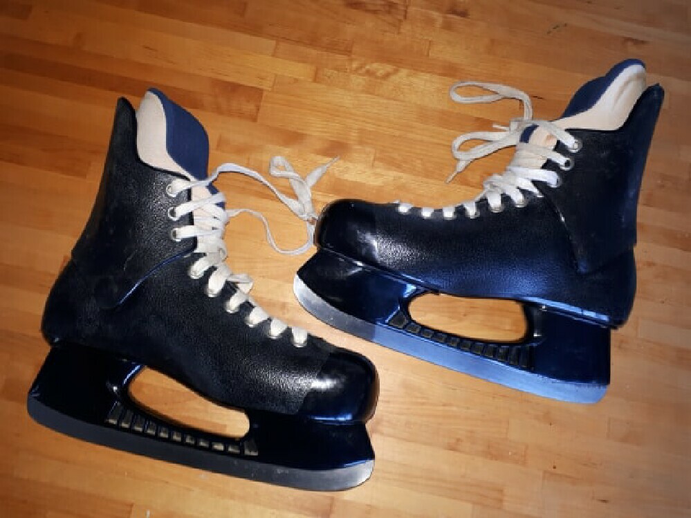 Micron M1 Men's Ice Hockey Skates Black Size 9 Tuuk 2000 Blades