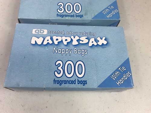 Nappysax Scented Baby Disposable Diaper Nappy Bags 2 Boxes 300