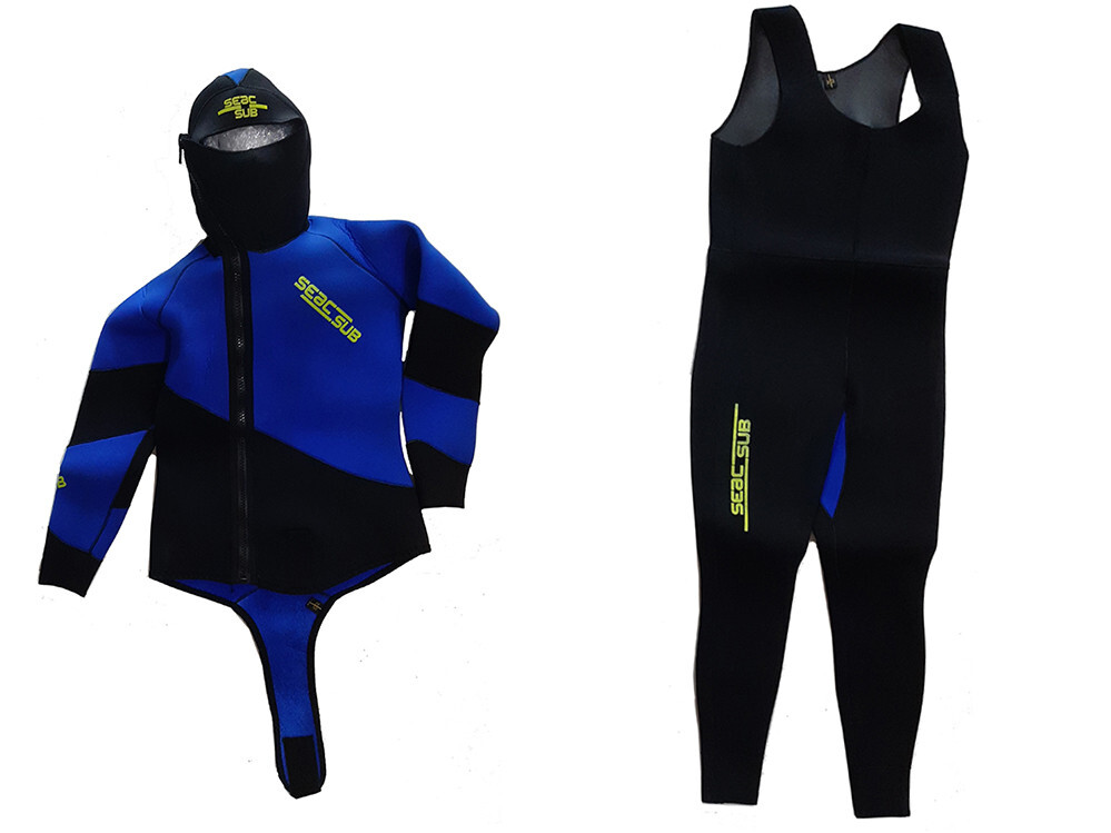 MUTA SEACSUB 5 mm PERFORMANCE TAGLIA IV (52) UOMO ARA NERO BLU SEAC 2 PEZZI
