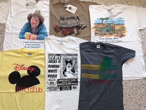 Vintage 80's 90's Destination Mickey Humor Beer T Shirt Lot (34)