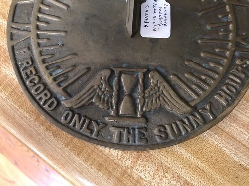 Vintage Solid Brass Sun Dial 