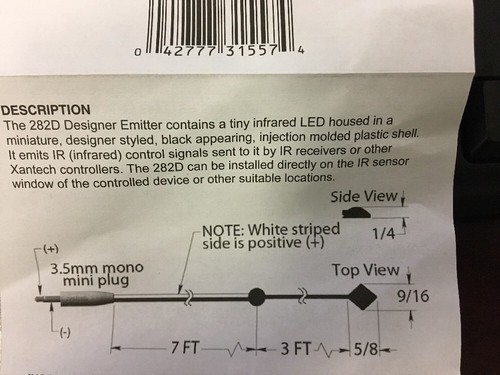Xantech 282D Designer iR Emitters 10 Pack