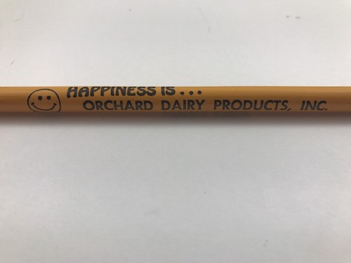 Vtg Atlas Pencils  No. 2 4/8 Happiness Is Orchard Dairy Nebr Advert box of 65