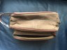 $89 Mark and Graham Mercer Travel Pouch Cotton Canvas w/Leather Trim Mono BMS