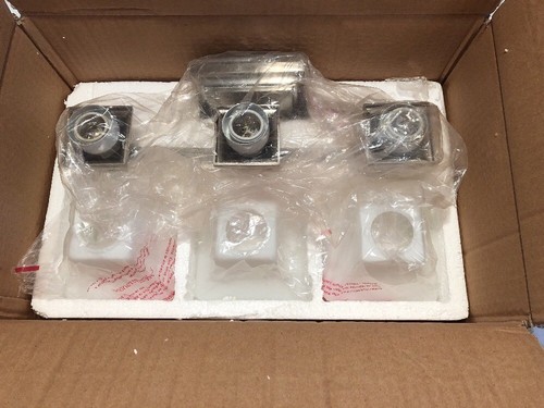 Bathroom & Vanity Fixture  3 Light Brushed Nickel Progress Lighting  P3297-09