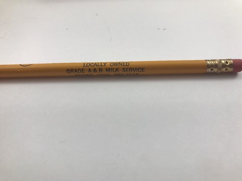 Vtg Atlas Pencils  No. 2 4/8 Happiness Is Orchard Dairy Nebr Advert box of 65
