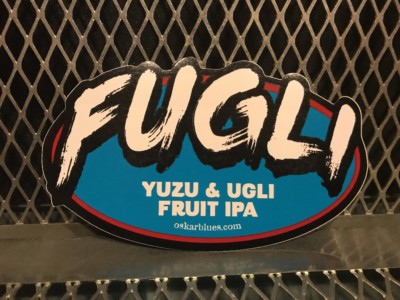 OSKAR BLUES BREWERY Colorado NC ~ FUGLI Yuzu Ugli Fruit IPA ~ Craft Beer Sticker